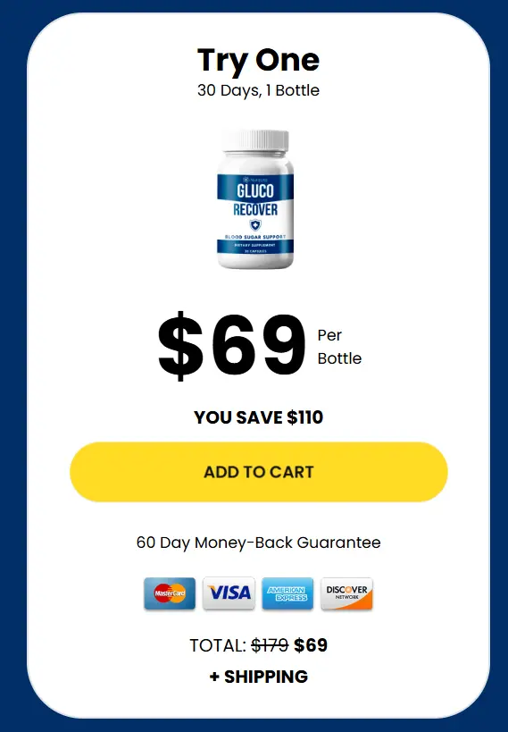 GlucoRecover  2 Bottle